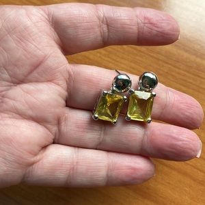Faux Citrine earrings